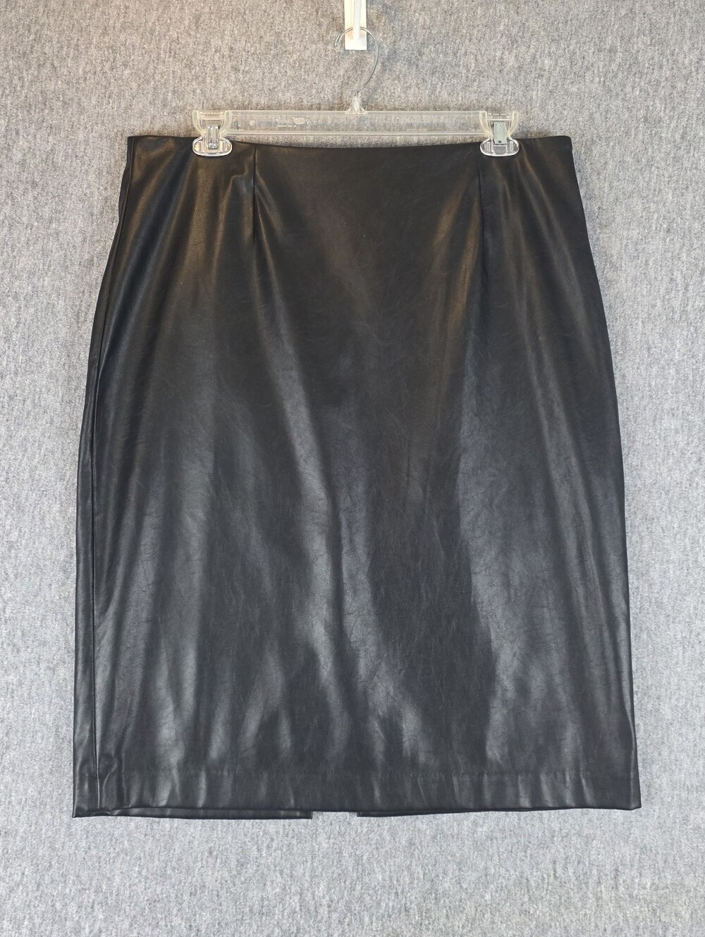 Nine West Black Faux Leather Pencil Skirt XL